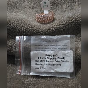 Rose Gold Cubic Zirconia Jewelry